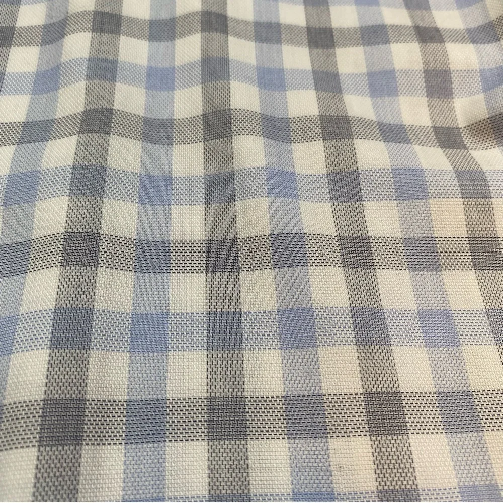 Hugo Boss Men's Dress Shirt Checkered Long Sleeve 16 1/2 34/35 Sharp Fit Blue - Picture 9 of 16